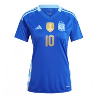 Argentina Lionel Messi #10 Bortatröja Dam Copa America 2024 Kortärmad